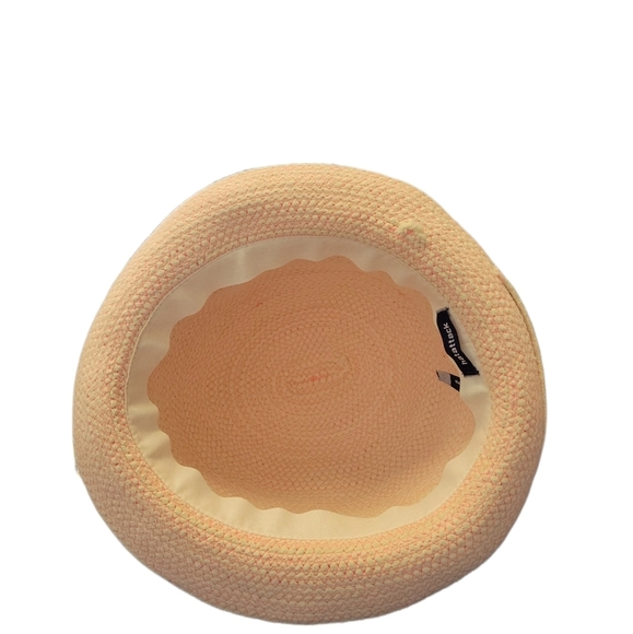 COPY-Anthropologie hatattack fedora sun beach Outdoor hat orange Tan color - Picture 5 of 9